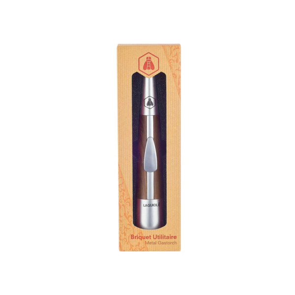 Chalumeau - Cuisine et pâtisserie - Flamme réglable - Métal robuste - Laguiole