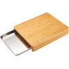 Planche à découper - Bois - Avec tiroir collecteur inox - 31x24x2,5cm - Cuisine - Laguiole