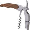 Tire-bouchon - Multi fonctions - Acier inox - Manche bois - Avec support en bois - Laguiole