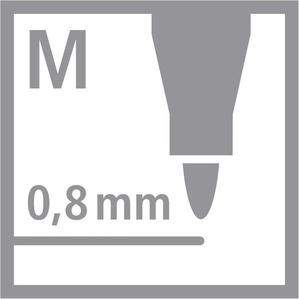 Feutre - Noir - Moyen - Mine 0,8mm - Stabilo Dr!ver - Ecriture - Dessin - Scolaire