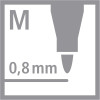Feutre - Noir - Moyen - Mine 0,8mm - Stabilo Dr!ver - Ecriture - Dessin - Scolaire