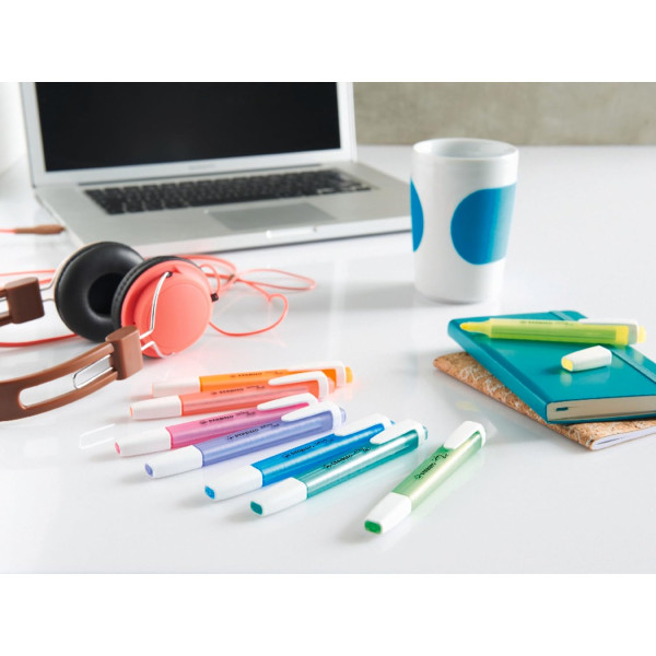 Surligneurs - Stabilo - Swing Cool - 8 couleurs fluos - Bureau - Scolaire