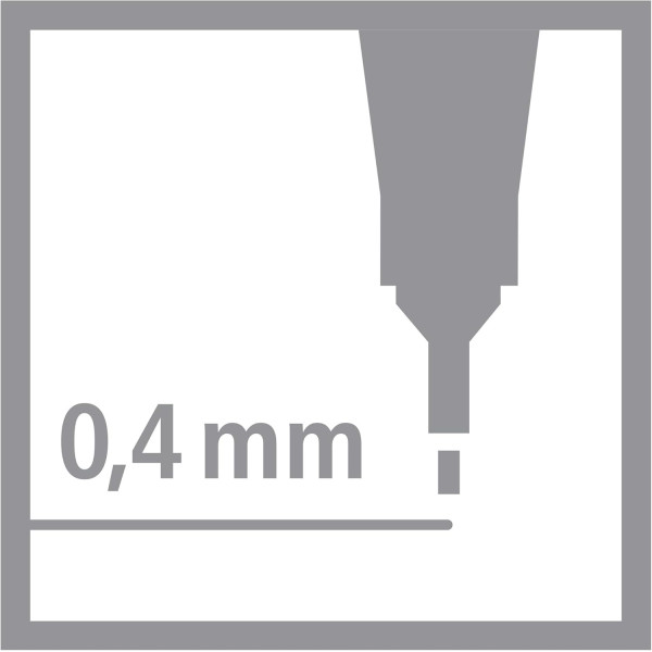 Feutres - Ecriture - Pointe fine - Stabilo - Point88 - Boite de rangement - 10 couleurs