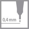 Feutres - Ecriture - Pointe fine - Stabilo - Point88 - Boite de rangement - 10 couleurs