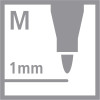 Feutres - Dessin - Stabilo - Point88 - Mine 1mm - Boite de rangement - 10 couleurs