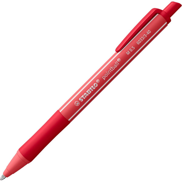 Stylos bille - Stabilo - Pointball - 4 couleurs - Encre fluide - Pointe moyenne
