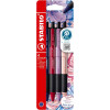 photo-Stylos bille - Stabilo - Pointball - 4 couleurs pastel - Encre fluide - Pointe moyenne