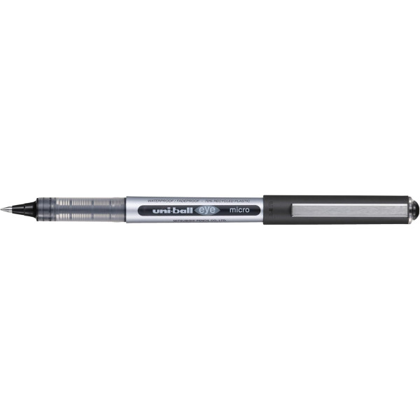 photo-Stylo roller - Noir - Encre liquide - Pointe micro fine 0,5mm - Uni-Ball - Eye UB-150