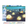 photo-Peinture par numéro - Lumières sur lac - 40x50cm - Toile + pinceaux + peinture - Intermédiaire - Figured'Art