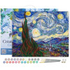 photo-Peinture par numéro - Nuit étoilée de Van Gogh - 40x50cm - Toile + pinceaux + peinture - Complexe - Figured'Art