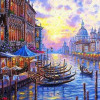 Peinture par numéro - Carnaval de Venise - 40x50cm - Toile + pinceaux + peinture - Complexe - Figured'Art