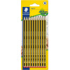 Crayon graphite - HB - Lot de 10 - Idéal pour l'écriture, dessin, école, bureau - Staedtler Noris