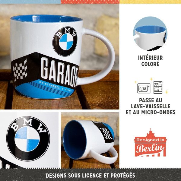 Tasse - Mug - BMW - Vintage - Céramique - Idée cadeau - Original