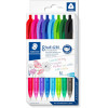 photo-Stylos à billes - Mine rétractables - Pointe moyenne - 8 couleurs - Staedtler