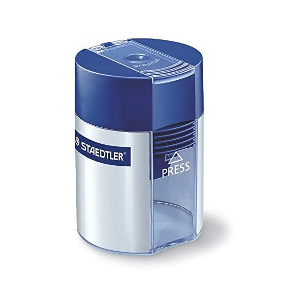 Taille-crayon - Avec réservoir plastique - 2 trous - Pour crayon standard - Staedtler