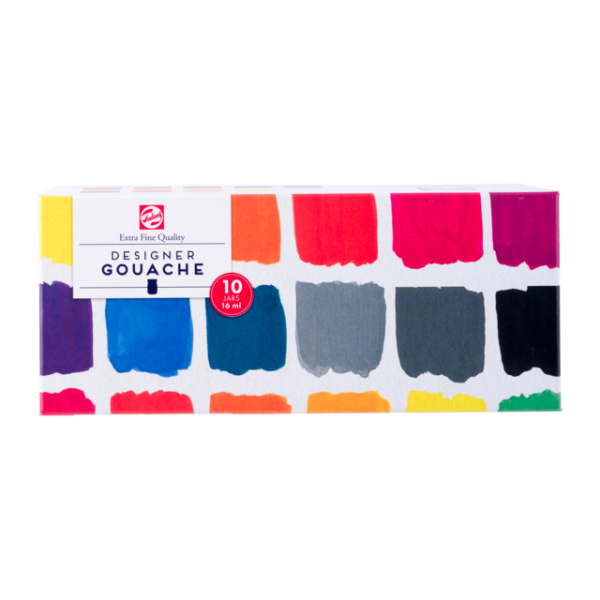 photo-Gouache - Extra-fine - Coffret 10 pots de 16ml - Beaux-arts - Talens