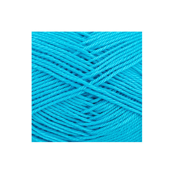 Pelote de laine - Bleu turquoise - 136 - 100% coton - 3/4 mm - Gründl - Cotton Quick Uni