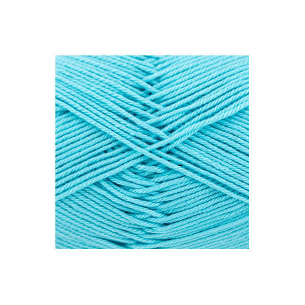 Pelote de laine - Bleu layette - 141 - 100% coton - 3/4 mm - Gründl - Cotton Quick Uni