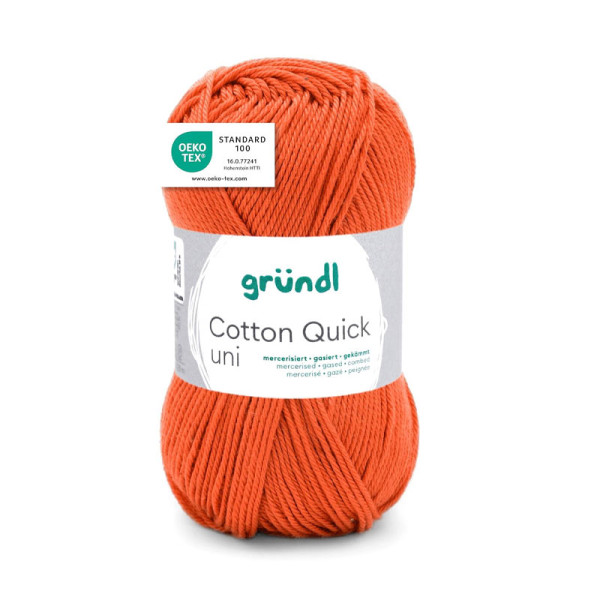 phoot-Pelote de laine - Rouille - 176 - 100% coton - 3/4 mm - Gründl - Cotton Quick Uni