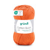 photo-Pelote de laine - Citrouille - 175 - 100% coton - 3/4 mm - Gründl - Cotton Quick Uni