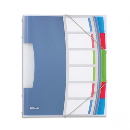 Trieur - 6 Touches - Translucide - Multicouleurs - Esselte pas cher