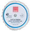 photo-Tampon de polissage - Laine - 150mm diamètre - Pour polisseuse rotative - Cute & Finish - Rupes