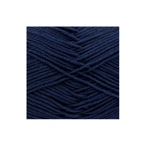 Pelote de laine - Bleu nuit - 145 - 100% coton - 3/4 mm - Gründl - Cotton Quick Uni
