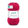 photo-Pelote de laine - Rouge vin - 154 - 100% coton - 3/4 mm - Gründl - Cotton Quick Uni