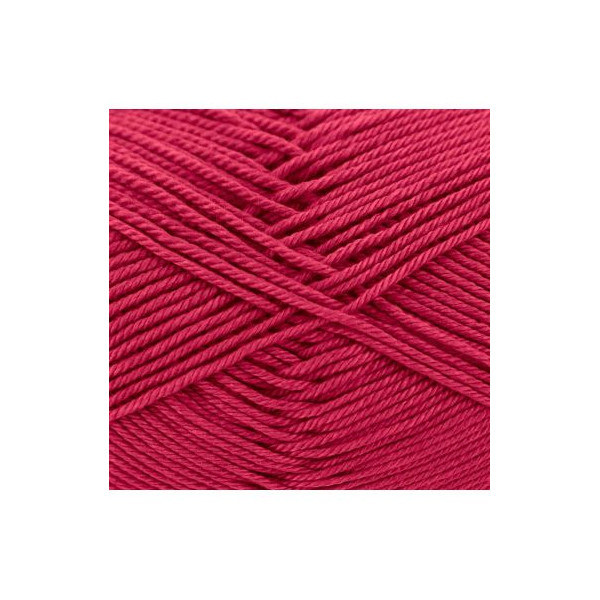 Pelote de laine - Rouge vin - 154 - 100% coton - 3/4 mm - Gründl - Cotton Quick Uni