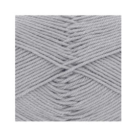 Pelote de laine - Gris moyen - 151 - 100% coton - 3/4 mm - Gründl - Cotton Quick Uni
