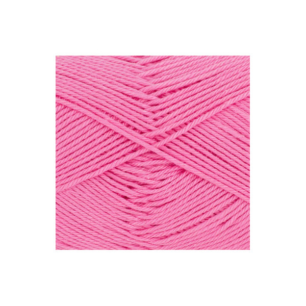 Pelote de laine - Framboise - 107 - 100% coton - 3/4 mm - Gründl - Cotton Quick Uni