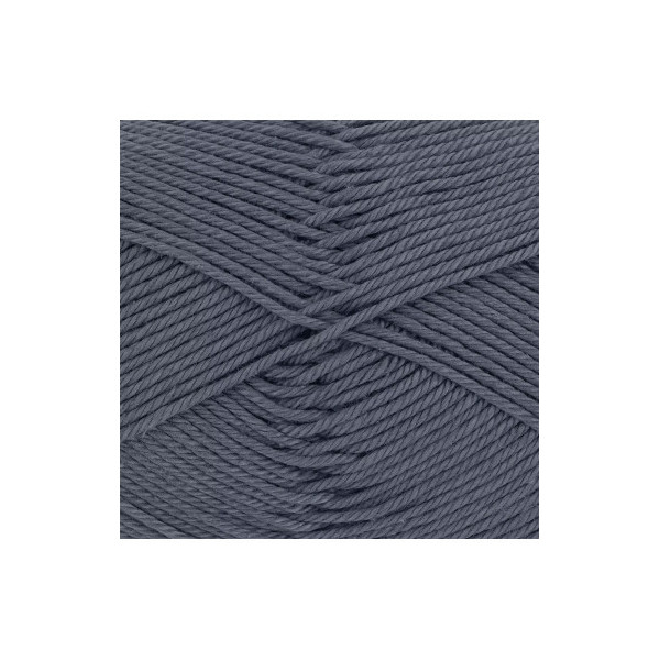 Pelote de laine - Gris - 110 - 100% coton - 3/4 mm - Gründl - Cotton Quick Uni