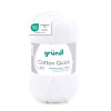photo-Pelote de laine - Blanc - 01 - 100% coton - 3/4 mm - Gründl - Cotton Quick Uni