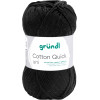 photo-Pelote de laine - Noir - 11 - 100% coton - 3/4 mm - Gründl - Cotton Quick Uni