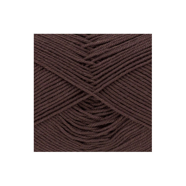 Pelote de laine - Chocolat - 122 - 100% coton - 3/4 mm - Gründl - Cotton Quick Uni