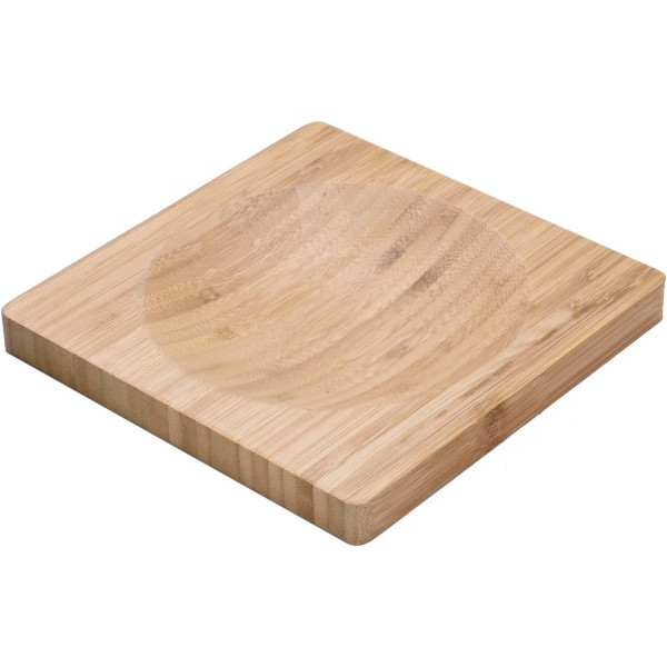 Hachoir - Double lame - Acier inox - Avec planche en bambou - Pour herbes aromatiques - Laguiole