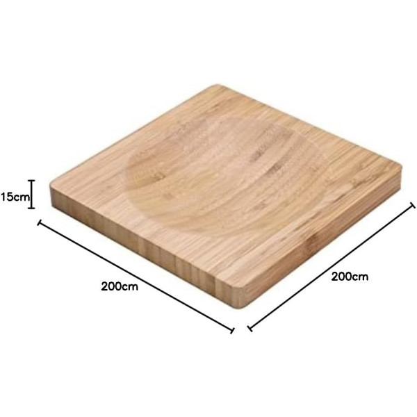 Hachoir - Double lame - Acier inox - Avec planche en bambou - Pour herbes aromatiques - Laguiole