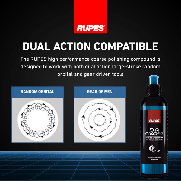 Polish - Pâte à polir - Haute performance - Pour défauts modérés à sévères - Rupes DA Coarse - 250ml