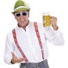 Chapeau bavarois - Vert - Avec plume - Déguisement - Oktoberfest - Taille unique - Adulte