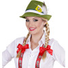 Chapeau bavarois - Vert - Avec plume - Déguisement - Oktoberfest - Taille unique - Adulte