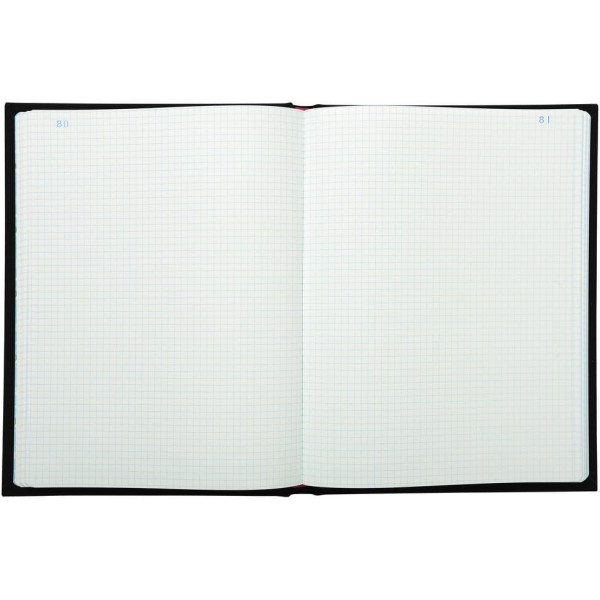 Registre - A4 - Petits carreaux - 500 pages - Couverture rigide - Noir - Exacompta