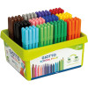 photo-Feutres de coloriage - Dessin - Enfant - 144 feutres - 12 couleurs - Pointe solide - Schoolpack - Giotto