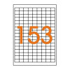 3825 étiquettes - Blanches - 22x16mm - Enlevable - Coins arrondis - Copieur, laser, jet d'encre - Agipa 119601