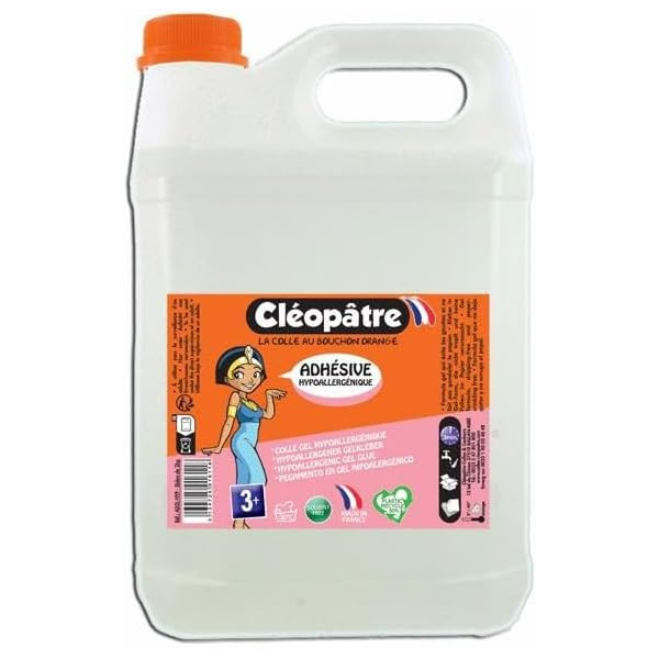 photo-Colle - Transparente - Cléopâtre - Adhésive - Bidon de 1L - Hypoallergénique