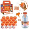 Colle - Transparente - P'tit pot - Cléopâtre Adhésive - Schoolpack - 16 petits pots + recharge