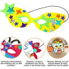 Masques à décorer - Pour le carnaval - Gommettes incluses - 4 modèles - Cléopâtre