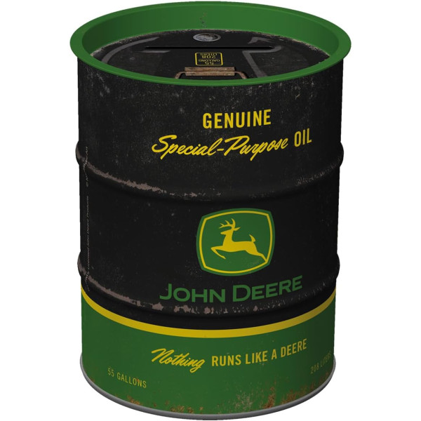 photo-Tirelire - Ronde - John Deere - Rétro - Vintage - 11,7x9,3cm - Idée cadeau