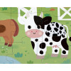 Puzzle - Les animaux de la ferme - 20 pièces avec texture + poster - Dès 2 ans - Janod