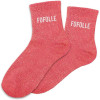 photo-Chaussettes - Femme - Rouge avec paillettes - Fofolle - Taille 36/42 - Humour - Cadeau