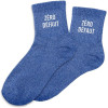 photo-Chaussettes - Femme - Bleu avec paillettes - Zéro défaut - Taille 36/42 - Humour - Cadeau